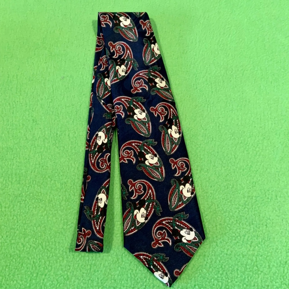 Disney Mickey Mouse Paisley Necktie Tie - Picture 2 of 3